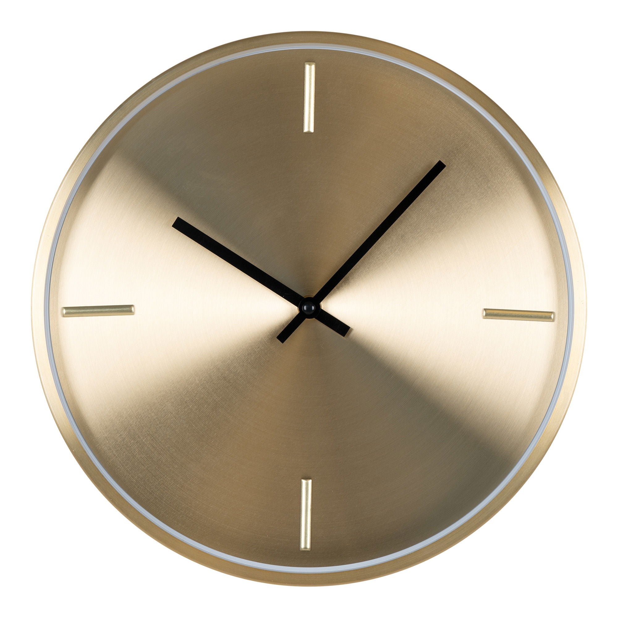 Istanbul – Wanduhr, gold, Ø30 cm, lautlos, Aluminium